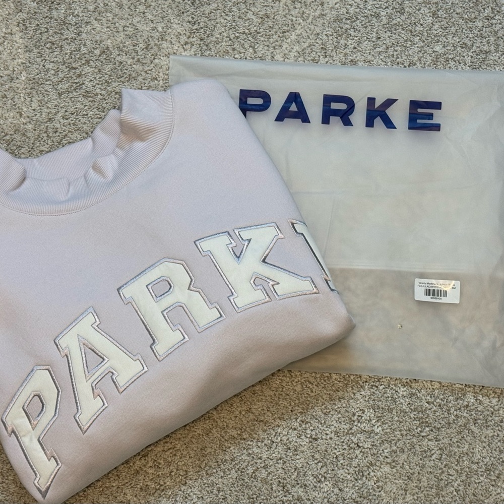 Parke Lilac Varsity Mock Neck S/M